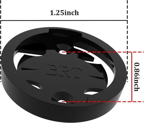 Vista 2 de Soporte de bicicleta para Bryton – [Paquete de 4] Adaptador de montaje compatible con Bryton Out Front Cycling Computer Mounts, base de repuesto