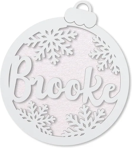 Vista 10 de Bolas de madera para árboles, regalos personalizados, adorno de Navidad, decoración de Navidad, regalos familiares, regalos de adorno de vacaciones