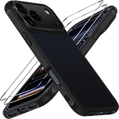 Vista 27 de ivoler Estuche 3 en 1 para iPhone 17 de 6.3" 2025 con 2 protectores de pantalla de vidrio templado [Protección de grado militar], parte trasera