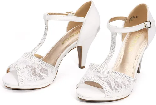 Vista 2 de Dream Pairs, Amore - Sandalias modernas para mujer, con tacón de aguja y puntera abierta