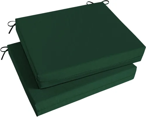 Vista 63 de Basic Beyond Juego de 4 cojines para sillas de exterior, cojines de exterior para muebles de patio, cojines resistentes al agua para sillas de patio