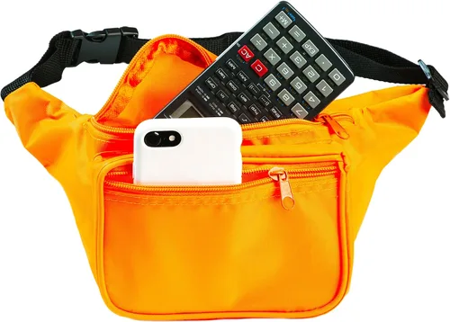 Vista 8 de Cangurera Premium Funny guy - Diferentes estilos disponibles, talla única , Anaranjado Neón