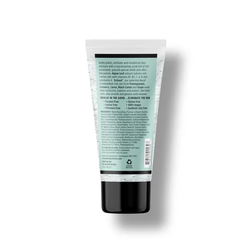 Vista 2 de Natural Inspirations Exfoliante facial + corporal de pera de agave 6oz