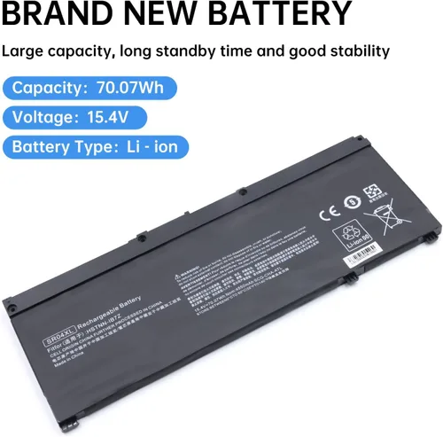 Vista 2 de 70Wh SR03XL SR04XL SRO4XL - Batería para portátil HP 917678-171 917678-1B1 917678-2B1 917724-855 HSTNN-DB7W HSTNN-IB7Z HSTNN-IB72 TPN-C1333 TPN-C1