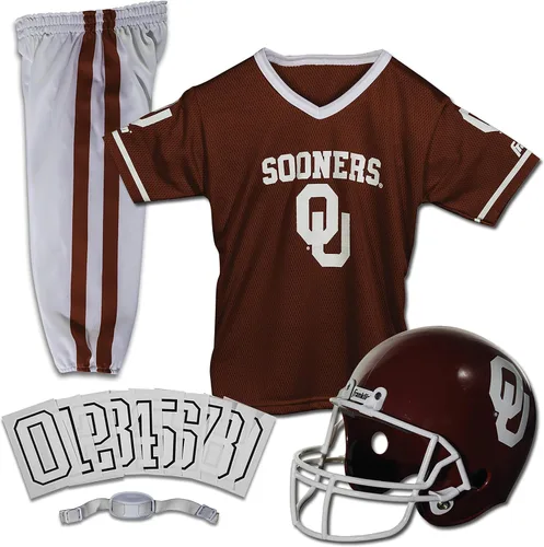 Vista 38 de Franklin Sports NCAA - Conjunto de uniforme de fútbol americano para niños, camiseta de fútbol universitario, casco + pantalones para niños y niñas