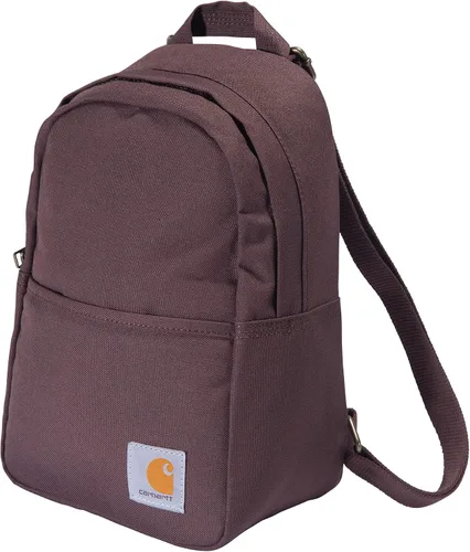 Vista 2 de Carhartt Mini mochila clásica, duradera, resistente al agua con correas ajustables para el hombro, color vino