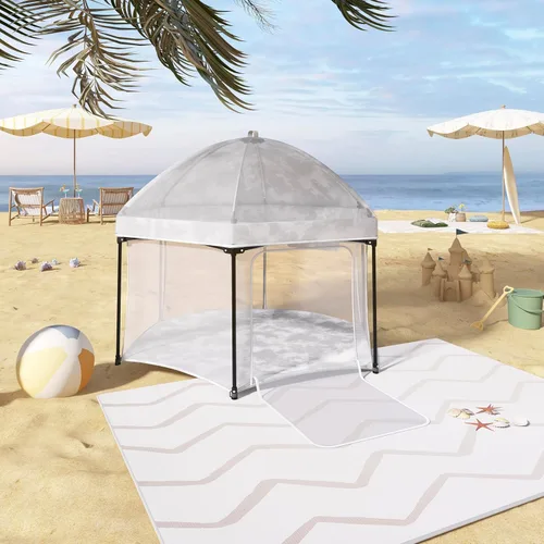 Vista 2 de Dream On Me Onyx - Toldo para parque infantil, color gris tormenta