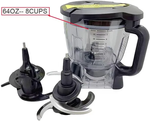 Vista 4 de 4 piezas de repuesto de cuchilla Ninja Blender Blade compatibles con 64oz (8Cup) 72oz (9Cup) procesador de alimentos Tazón Ninja Blades Auto iQ