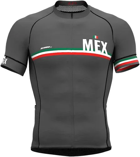 Vista 7 de Maillot Pro de ciclismo de manga corta para hombre Negro