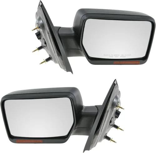 Vista 236 de TRQ Conjunto de 2 piezas de espejo lateral para conductor y pasajero, ajuste eléctrico, sin calefacción, sin memoria, color negro, compatible