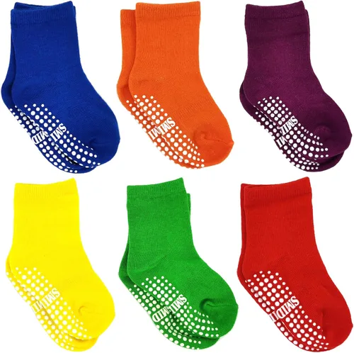 Vista 2 de Calcetines tobilleros con agarre para niños y niñas 1-33-55-7T