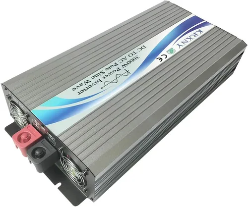 Vista 5 de Inversor de corriente de onda sinusoidal pura de 3000 W fuera de la red, 48 V CC a 110 V 120 V CA con pantalla LCD para autocaravana, camping