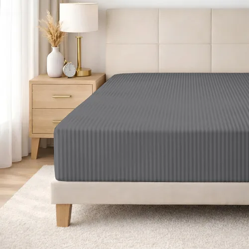 Vista 21 de SGI Bedding Sábana bajera ajustable individual de 600 hilos, 15 pulgadas de profundidad, color blanco