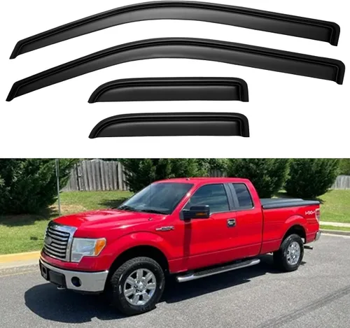 Vista 11 de Viseras de Lluvia para Ventanas para Chevy Silverado/GMC Sierra 1999-2006 1500/2500/3500/2500HD, Viseras de Ventilación para Ventanas Sombras