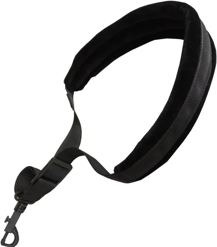 Vista 5 de Xinlink Correa Profesional para Cuello de Saxofón Negra con Acolchado Suave y Gancho de Presión para Saxofón Alto, Tenor, Soprano, Barítono