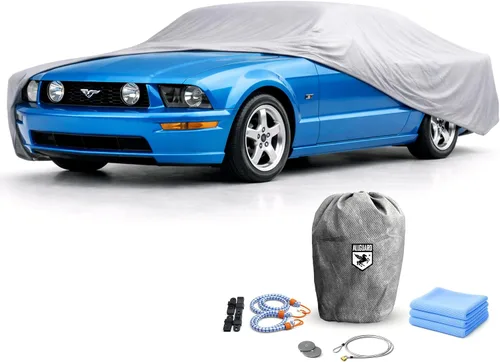 Vista 14 de Funda de coche para Ford Mustang 1ª generación (1964-1973), resistente a los arañazos, cubierta de interior de satén negro, material ultra suave