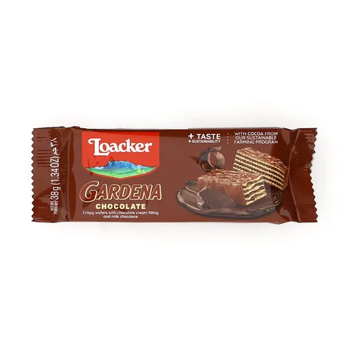 Vista 3 de Loacker Gardena Crema de chocolate, recubierta de chocolate, paquete de 25 individuos