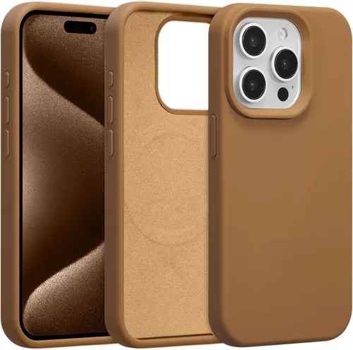 Vista 276 de Funda magnética de silicona para iPhone 13 Pro, color blanco antiguo [Compatible con Magsafe] [Forro de microfibra suave antiarañazos], funda