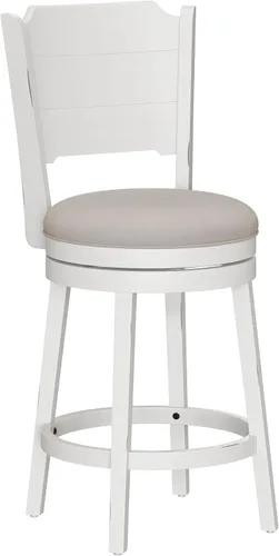 Vista 19 de Hillsdale Clarion - Taburete de Altura Giratoria de Madera para Barra, Negro