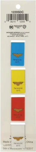 Vista 3 de Ata-Boy Marcapáginas Wonder Woman - Marcapáginas Wonder Woman, juego de marcadores magnéticos (juego de 4) Regalos y mercancía..