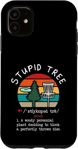 Vista 8 de Disc Golf Stupid Tree Funny Disc Golfing Lover Player Gift Case for iPhone 17