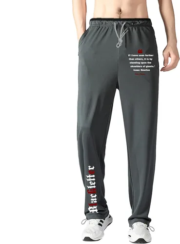 Vista 34 de Pantalones deportivos para hombre con bolsillos con cremallera, pantalones deportivos ligeros, pantalones de entrenamiento holgados atléticos