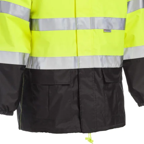 Vista 6 de John Deere Hi-Visibility Rain Suit, ANSI Class 3, Poly Oxford with PU Backing, Hi-Vis YellowBlack