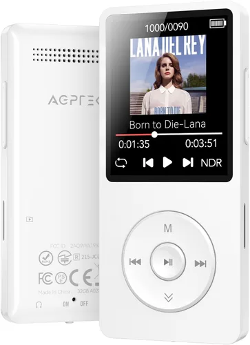 Vista 18 de Reproductor MP3 AGPTEK A02 con Bluetooth 5.3, reproductor de música portátil con pantalla de 1.8 pulgadas, bocina, radio FM, grabadora de voz, Negro