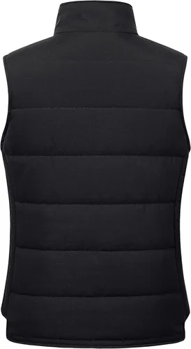 Vista 2 de Chrisuno Chalecos de invierno para mujer, ligeros, acolchados, chaleco utilitario