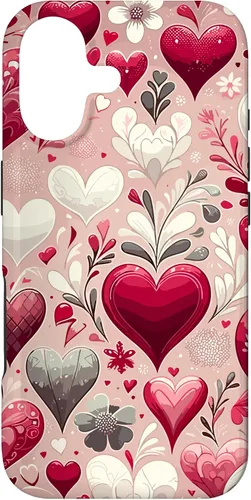 Vista 32 de Funda romántica para iPhone 11 Pro Max con corazones encantadores para el día de San Valentín