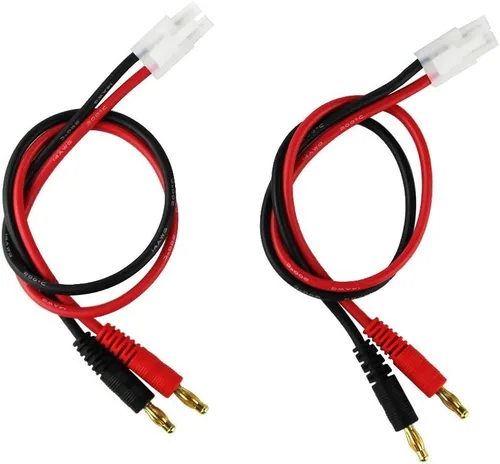 Vista 6 de FLY RC Cable de carga de 0.157 in y 0.157 in macho de plátano para JST 20 awg, cable de carga de silicona suave, 11.8 in, piezas Lipo