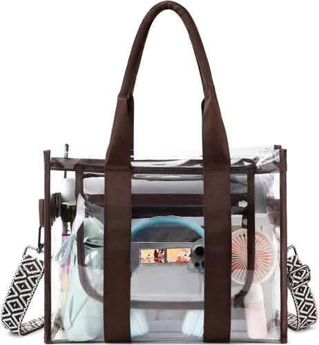 Vista 16 de getgto Bolsas Transparentes para Mujer Bolso de Mano, Bolso Cruzado, Bolso Transparente Aprobado para Estadios para Eventos Deportivos, Concierto