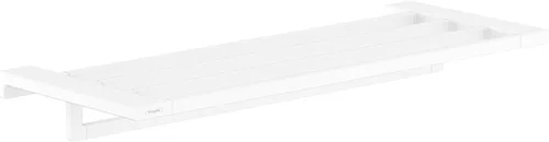 Vista 5 de Hansgrohe -Toallero con soporte de 26 pulgadas en cromo negro cepillado, 41751340