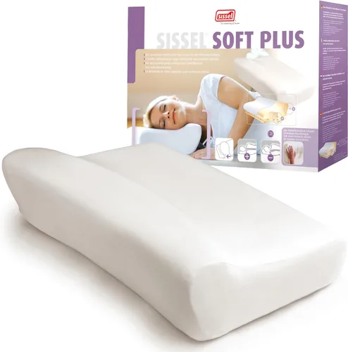Vista 10 de SISSEL Almohada suave para cuello M Espuma especial viscoelástica Soporte ergonómico de columna vertebral Funda de terciopelo lavable