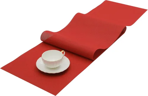 Vista 36 de SHACOS Beige Woven Placemats Set of 4 Place Mats Indoor Outdoor