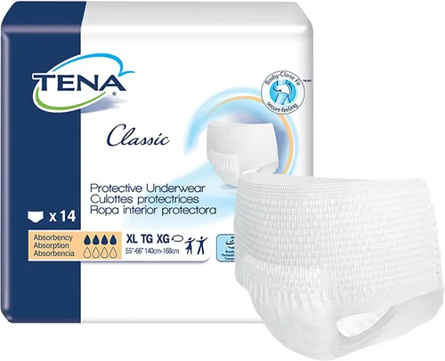 Vista 5 de TENA Ropa interior protectora clásica, absorción moderada, grande, 18 unidades Desechable, Incontinencia