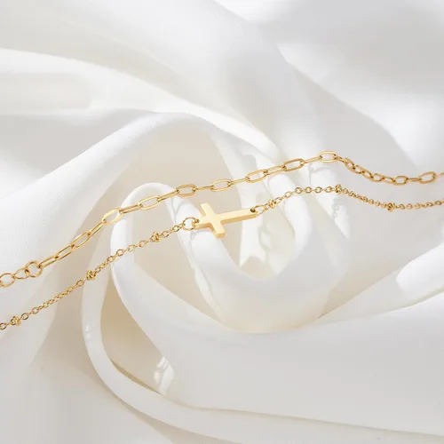 Vista 4 de Tarsus Pulsera de cruz para mujeres y hombres, regalos religiosos para mujeres y hombres, regalos cristianos para mujeres, amigos, familia