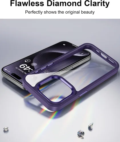 Vista 268 de HOOMIL Funda para iPhone 7 Plus/iPhone 8 Plus de 5.5 Pulgadas, sin amarillamiento, protección contra caídas, cubierta trasera dura transparente