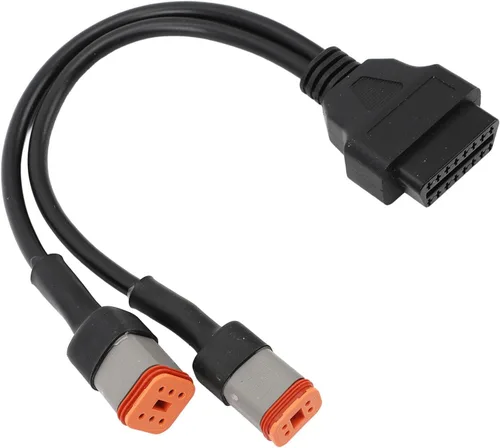 Vista 8 de 2 en 1 adaptador OBD escáner de diagnóstico 4Pin 6pin a 16Pin Cable adaptador de extensión para motocicleta