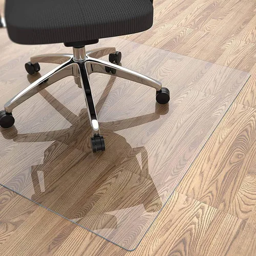 Vista 2 de Tapete para silla de oficina, protector de silla, tapete de escritorio, tapete de vinilo de PVC, protector de suelo, protector de mesa, cubierta