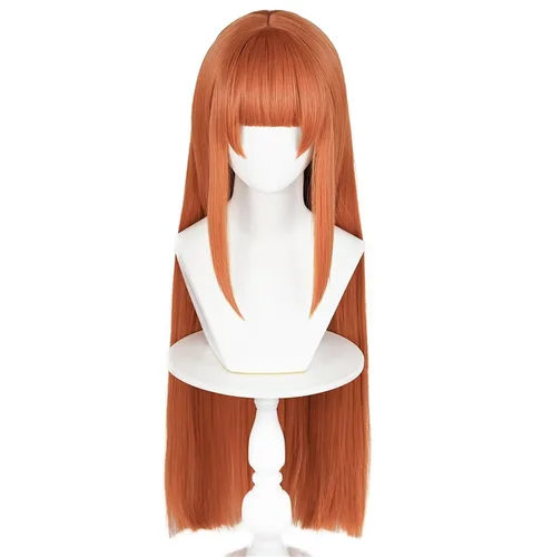 Vista 24 de COSPLAZA Cosplay peluca larga recta plana explosión sintética anime pelo negro