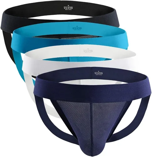Vista 5 de Jockstrap - Bolsa de malla para hombre, ropa interior atlética para hombres