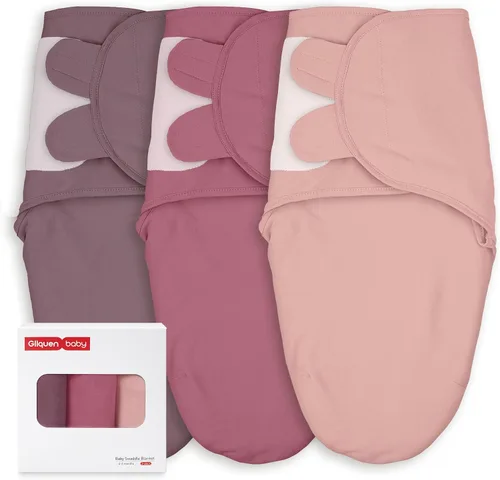 Vista 11 de GLLQUEN BABY Sacos de Dormir Envolventes Orgánicos para Recién Nacidos - Envolturas para Bebés de 0-3 Meses, Paquete de 3 Sacos Envolventes