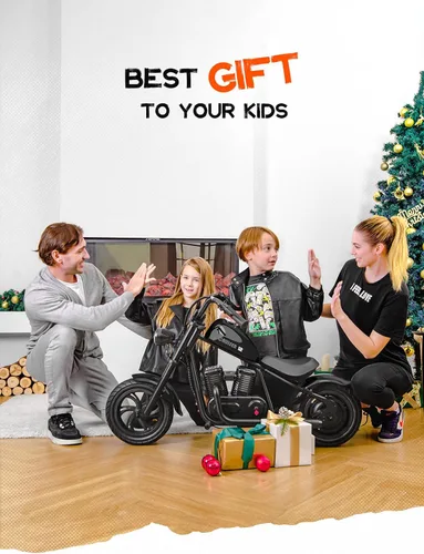Vista 2 de HYPER GOGO Cruiser 12 Plus - Motocicleta para niños (negro)
