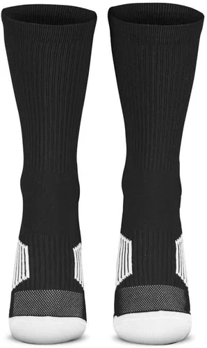 Vista 3 de ChalkTalkSPORTS Calcetines personalizados con número de equipo Calcetines deportivos para jóvenes y adultos negros Elige tu número