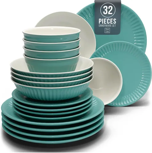 Vista 12 de Juego de vajilla de gres para 4 personas 12 piezas – Juego de platos y cuencos negros mate – Apto para lavavajillas, microondas y resistente a