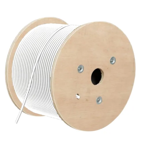 Vista 10 de Cable Ethernet Cat8 a granel de 650 pies Redondo S/FTP para exteriores e interiores, Cable de red LAN Cat8 de alta velocidad, 40 Gbps 2000 MHz, negro