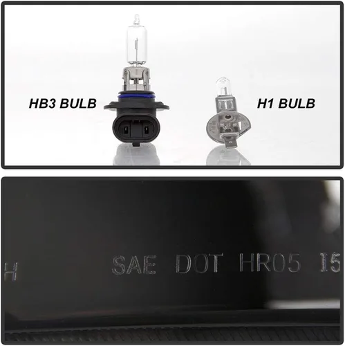 Vista 6 de ACANII - Para 1994-2001 Dodge Ram 1500 2500 3500, faros LED con anillo de halo, carcasa negra, proyector, conjunto de faros