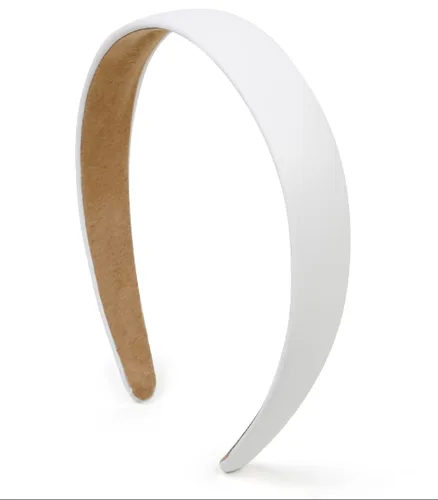 Vista 20 de Huachi Diademas negras para mujer, diadema negra de piel sintética para mujeres y niñas, banda de plástico duro para cabeza de colores sólidos
