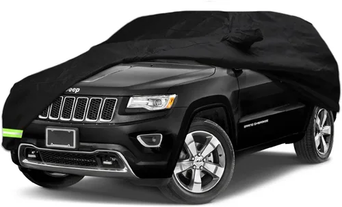 Vista 7 de Funda impermeable de automóvil para Dodge Durango 2011-2026, funda 190T, ajuste personalizado, correa 100% impermeable a prueba de viento